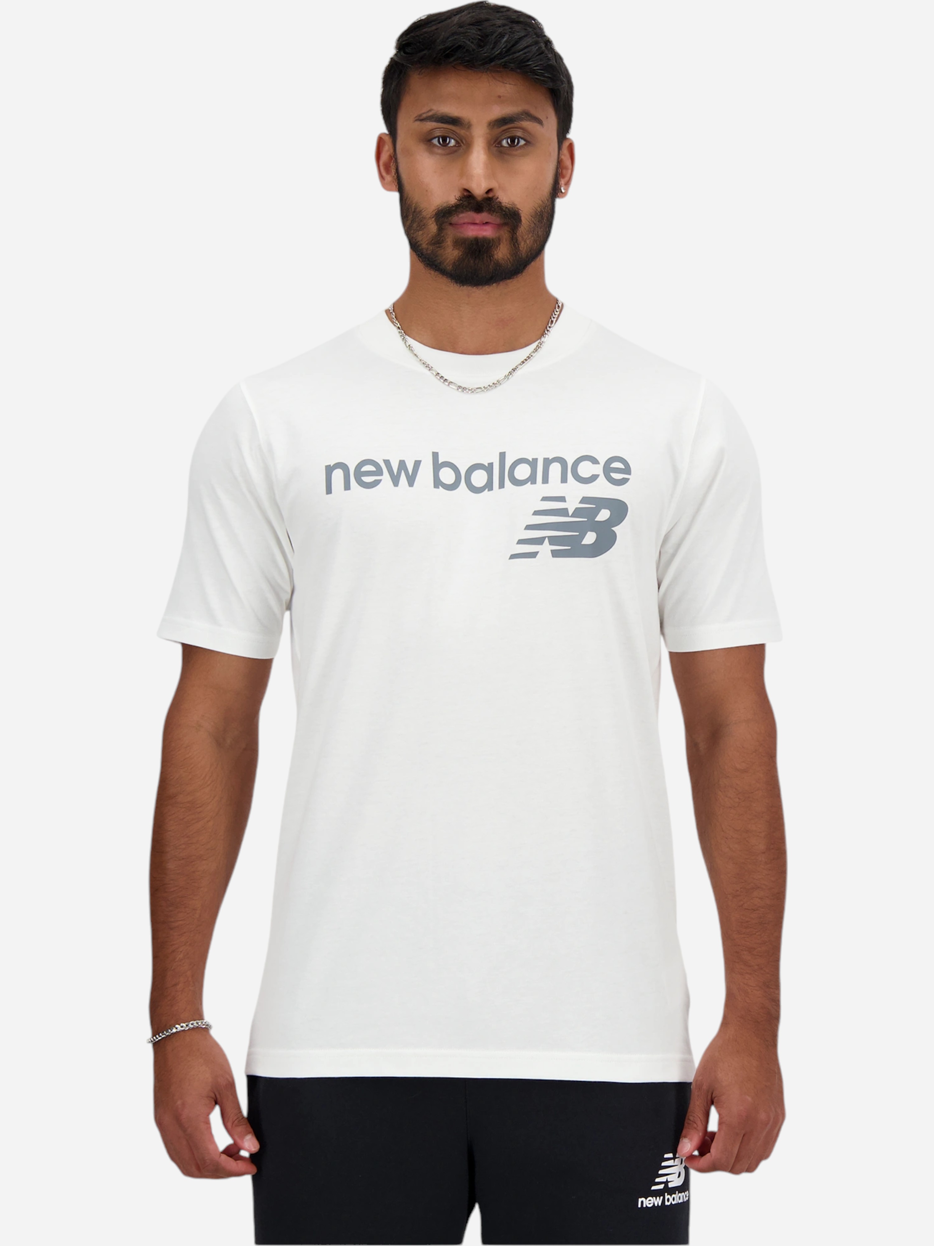 Акція на Футболка бавовняна чоловіча New Balance NBMT41905WT XL Біла від Rozetka