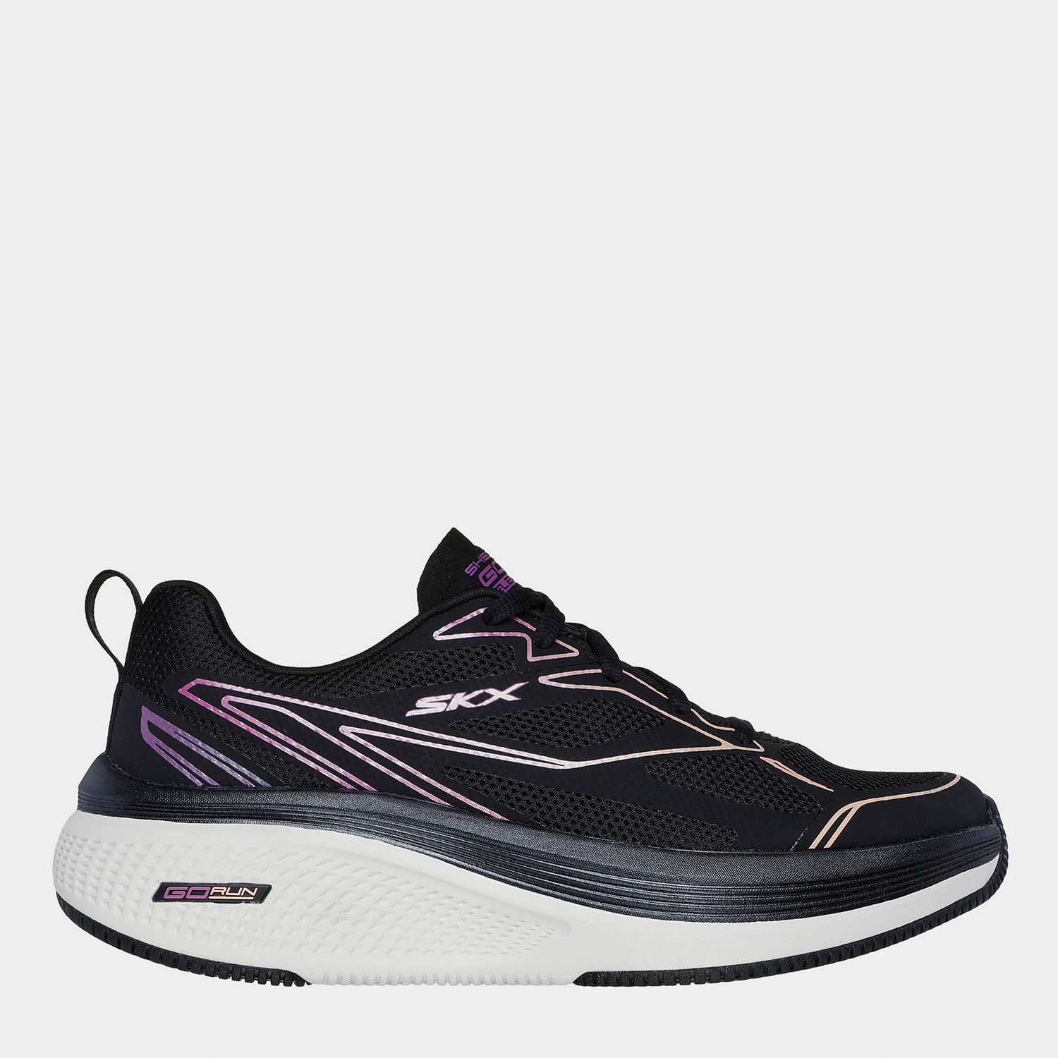 Акція на Жіночі кросівки для бігу Skechers 129001 BKPR 39 (9US) 26 см Чорні від Rozetka