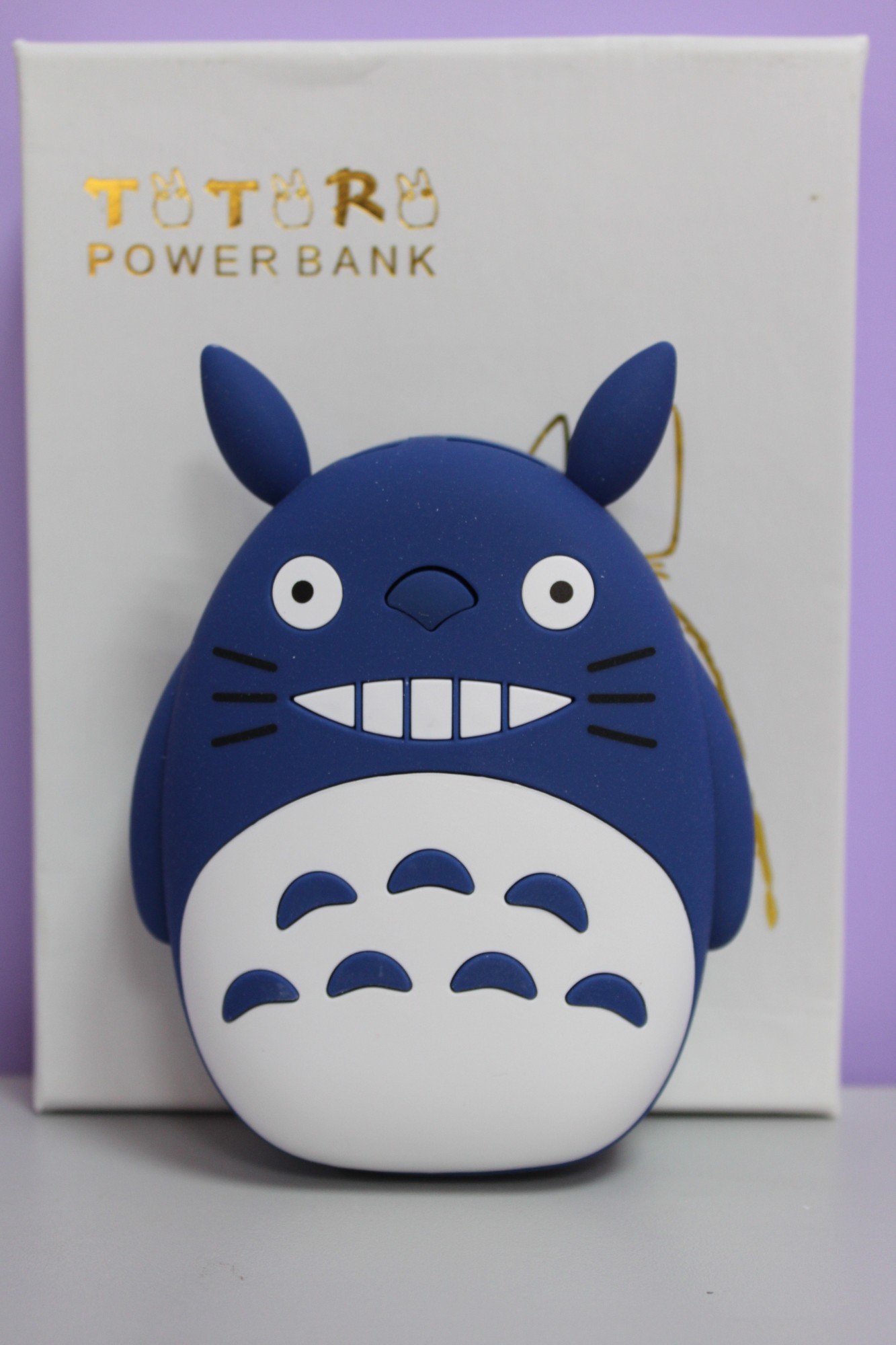 

Детский портативный аккумулятор Fonex в виде зайчика Тоторо 12000 mAh синий