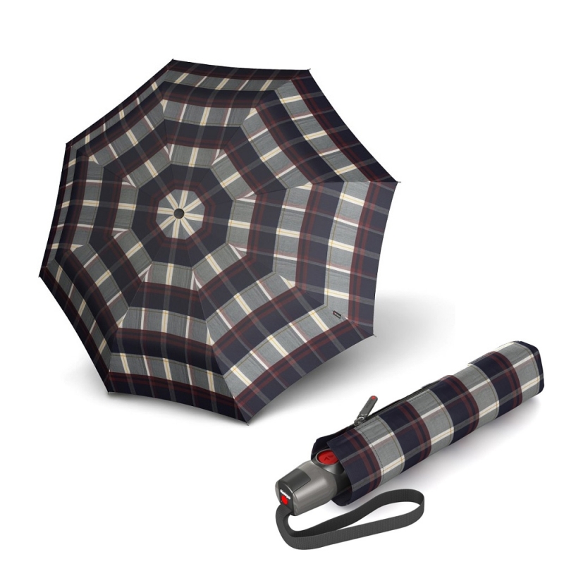 

Складной зонт Knirps T.200 Medium Duomatic Check Navy & Bordeaux Kn9532005480