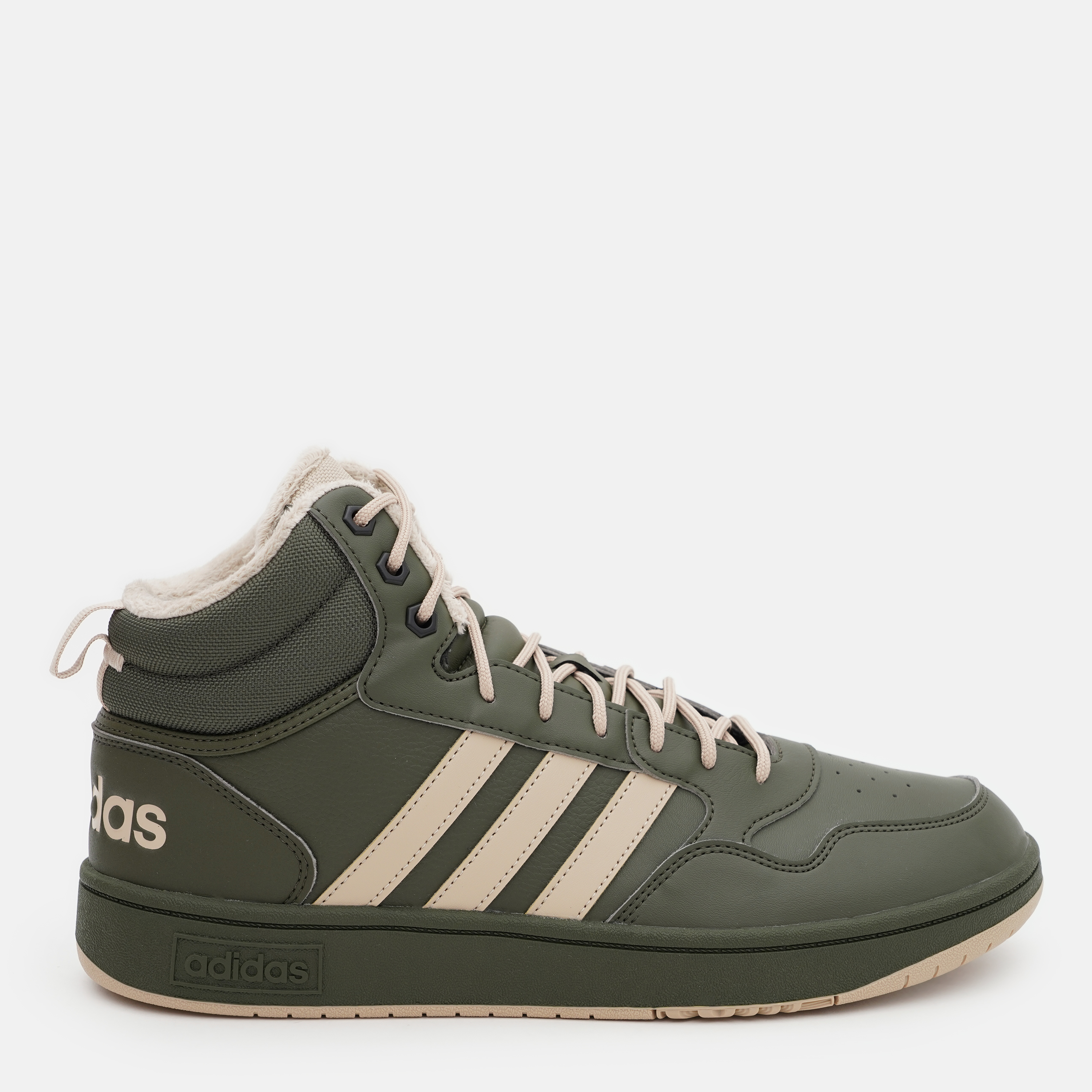 Акція на Чоловічі зимові черевики Adidas Hoops 3.0 Mid Wtr IH0163 46.5 (11.5UK) 30 см Nightcarg/Clabro/Cbl від Rozetka