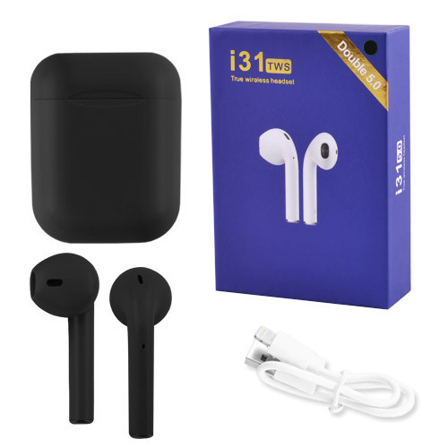

Беспроводные bluetooth наушники Sensor i31 5.0 с кейсом black