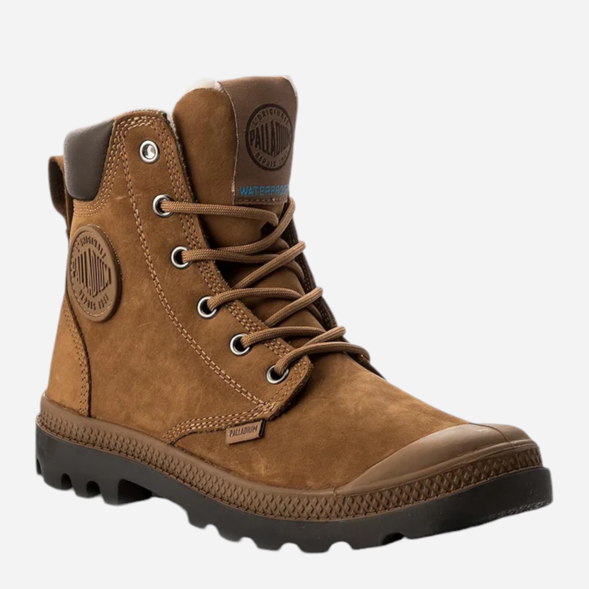 Акція на Чоловічі зимові черевики Palladium Pampa Sport Cuff Wps 72992-697-M 44.5 (10UK) 29 см Коричневі від Rozetka