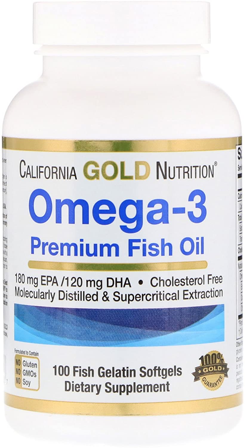 

Витамины California Gold Nutrition Omega-3 Premium Fish Oil 100 капсул (4384303001)