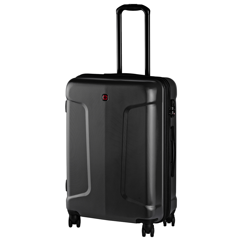

Пластиковый дорожный чемодан 46х66см на 4 колесах Wenger Legacy Средний Черный (610137)