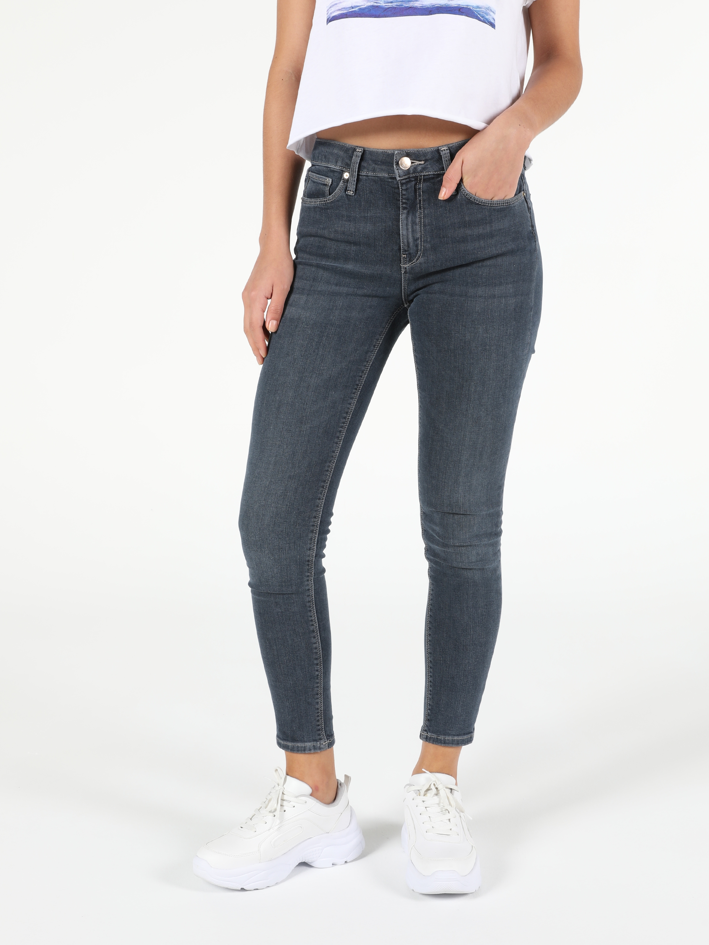 Акція на Джинси Skinny жіночі Colin's 759 Lara CL1052808DN41158 24-30 Сині від Rozetka