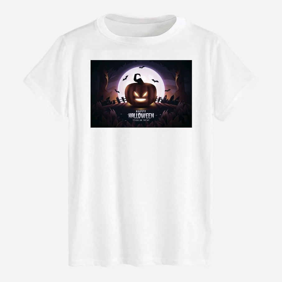 Акція на Футболка бавовняна довга чоловіча Likey Dark pumpkin Хеловін M150-2304 XL Біла від Rozetka