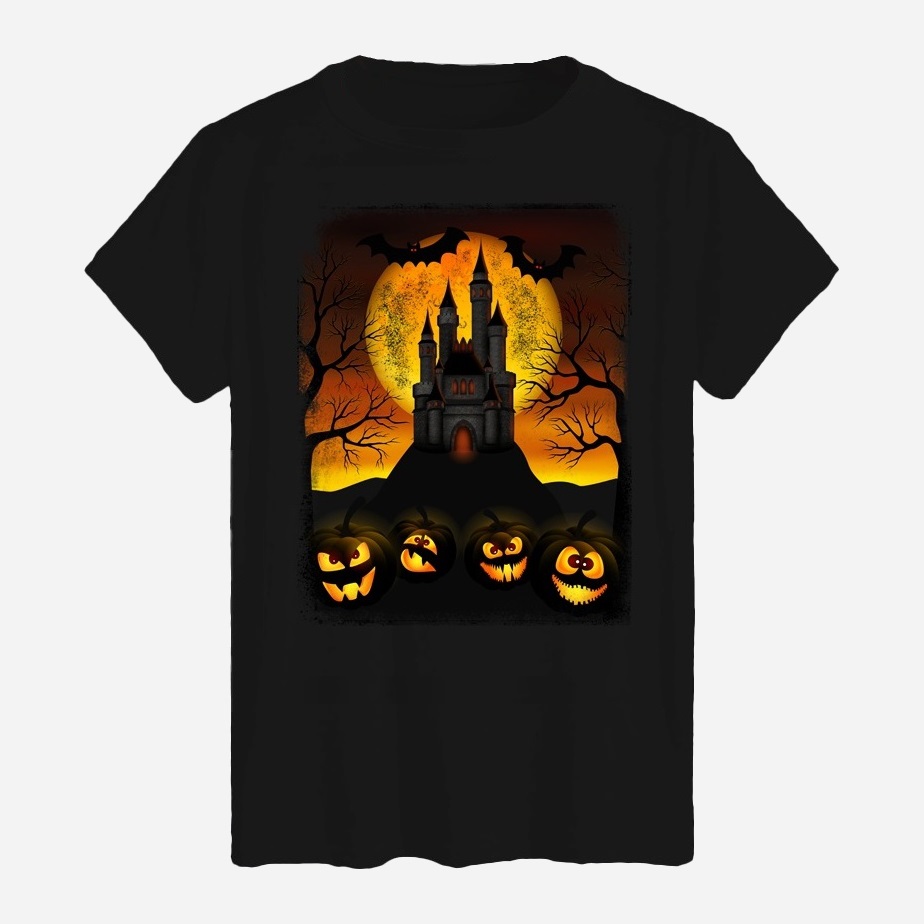 Акція на Футболка бавовняна довга чоловіча Likey Halloween M150-2313 XL Чорна від Rozetka