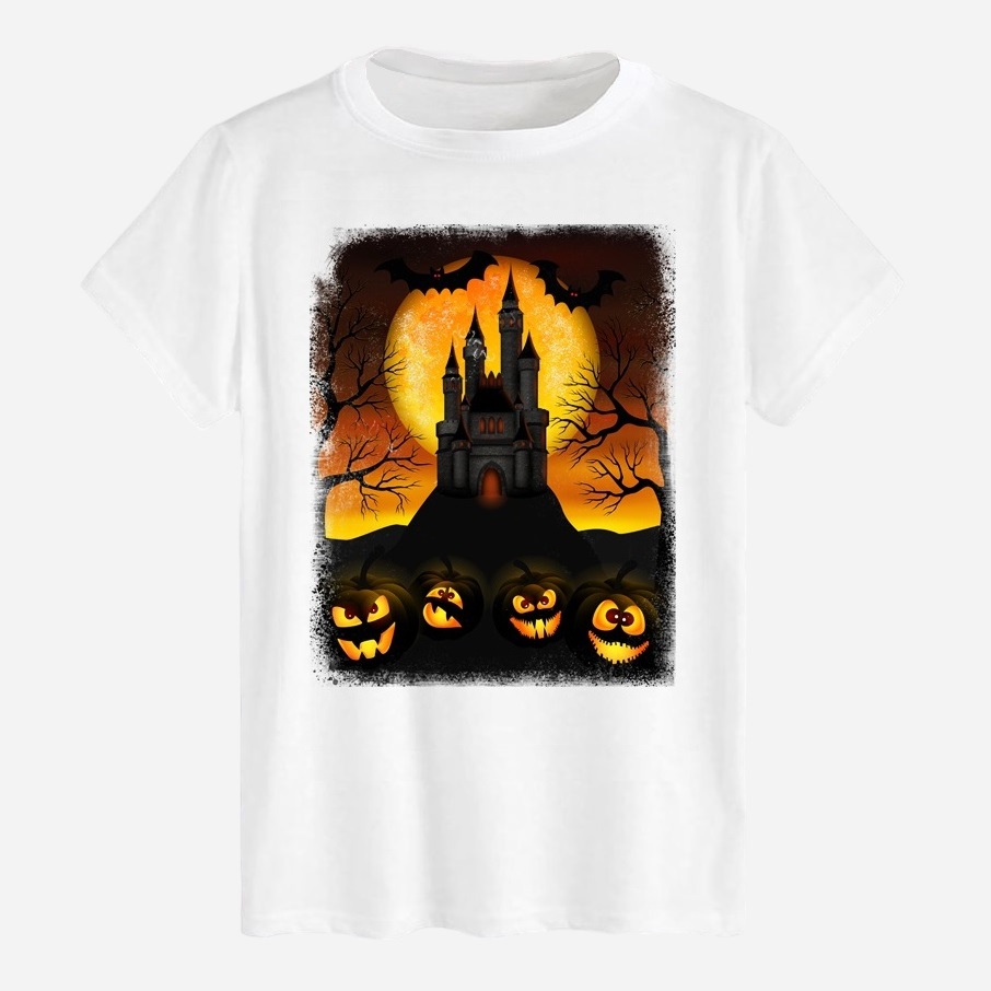 Акція на Футболка бавовняна довга чоловіча Likey Halloween M150-2313 3XL Біла від Rozetka