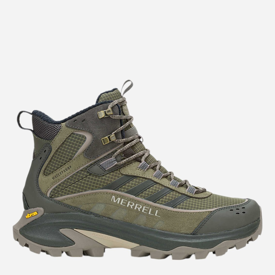 Акція на Чоловічі черевики для трекінгу з мембраною Merrell Moab Speed 2 Thermo Mid Wp J038413 43.5 (9.5US/9UK) 27.5 см Оливкові від Rozetka