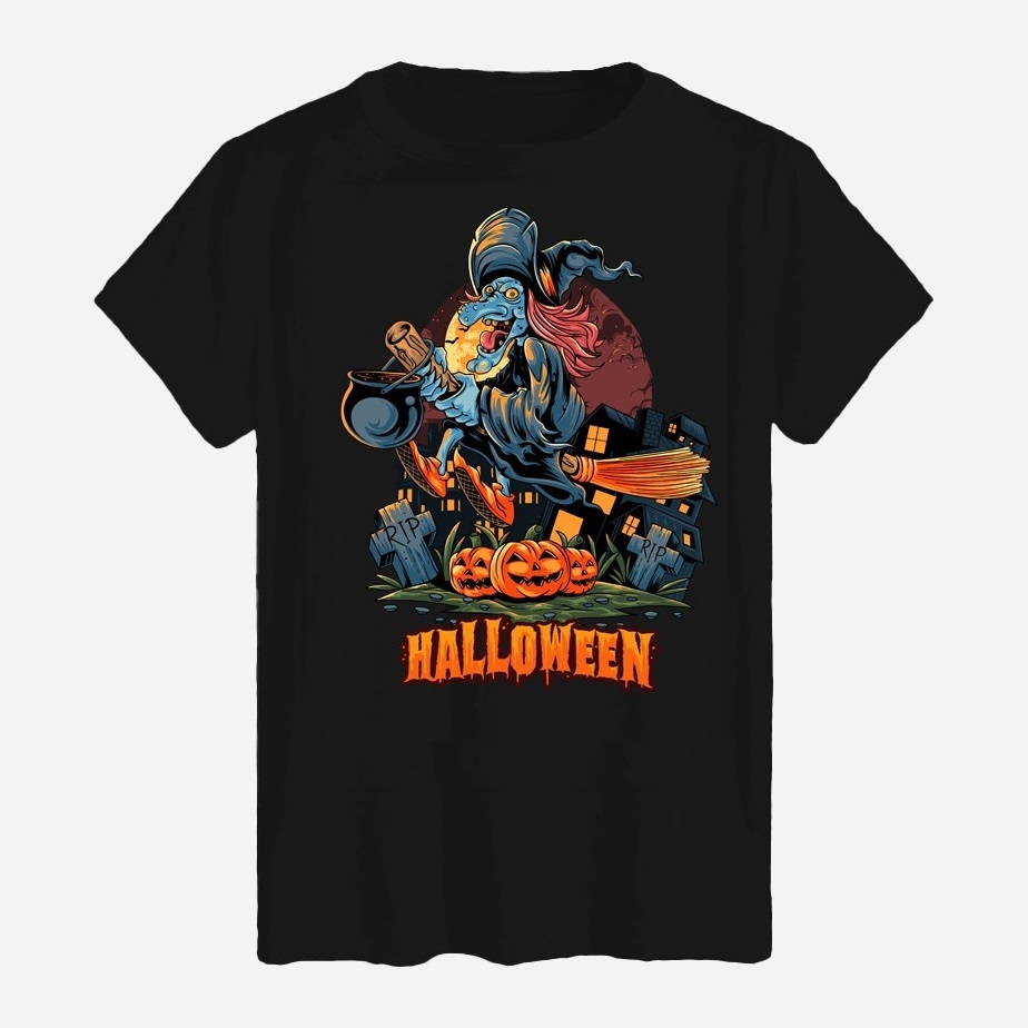 Акція на Футболка бавовняна довга чоловіча Likey Halloween M150-2307 M Чорна від Rozetka