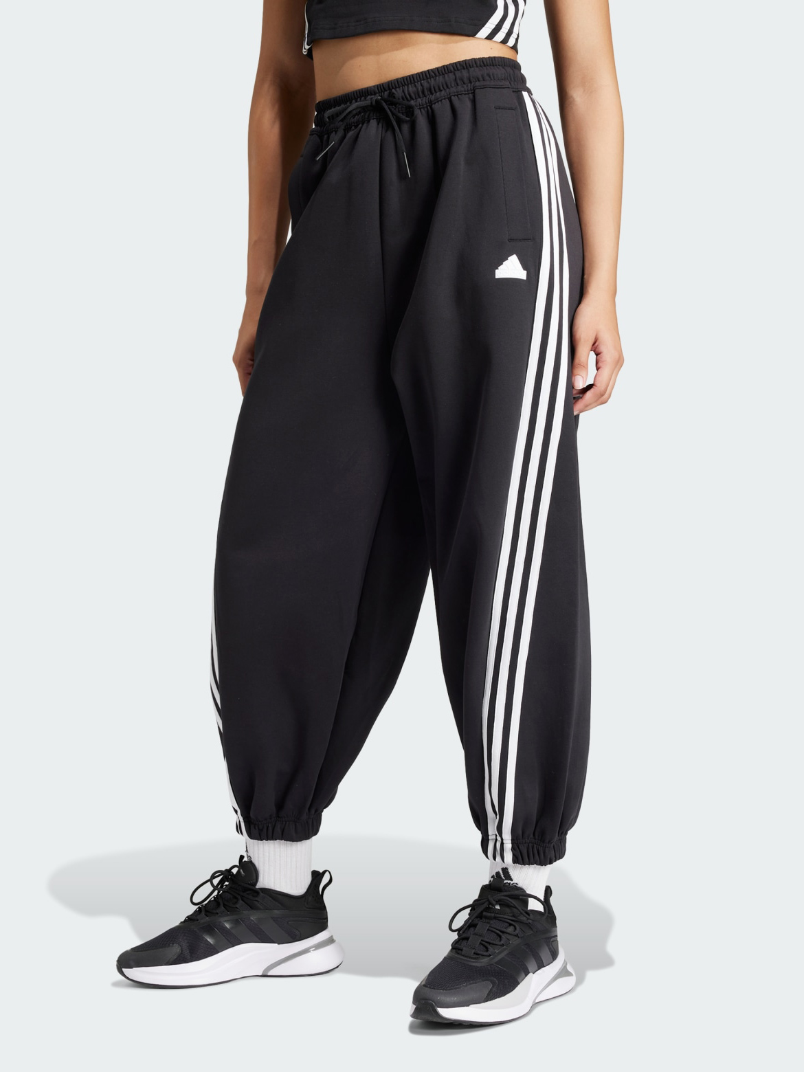 Акція на Спортивні штани жіночі Adidas W Fi 3S Para Pt IV7510 S Black від Rozetka