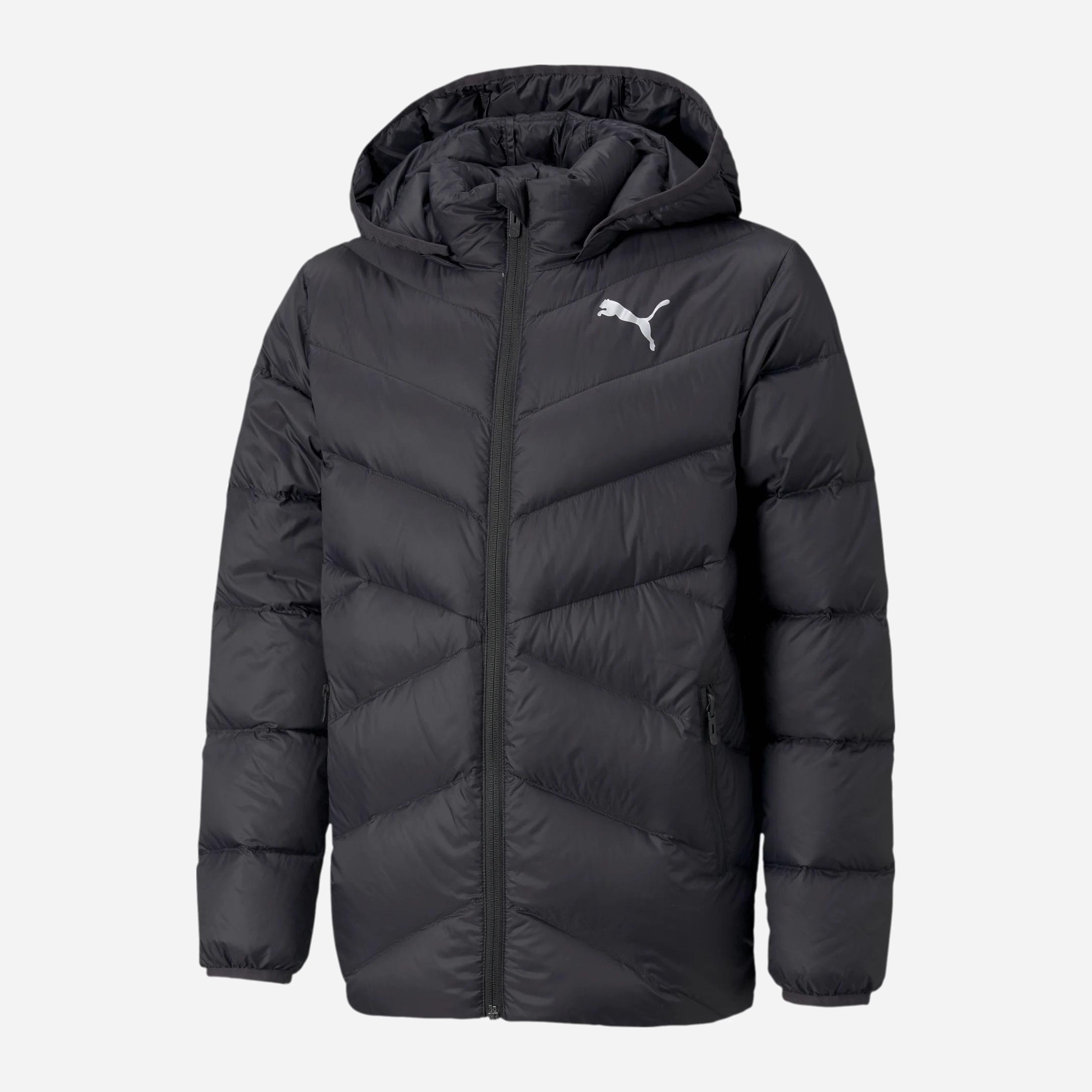 Акція на Підліткова демісезонна куртка для хлопчика Puma Packlite Down Jacket B 58956501 146-152 см Puma Black від Rozetka