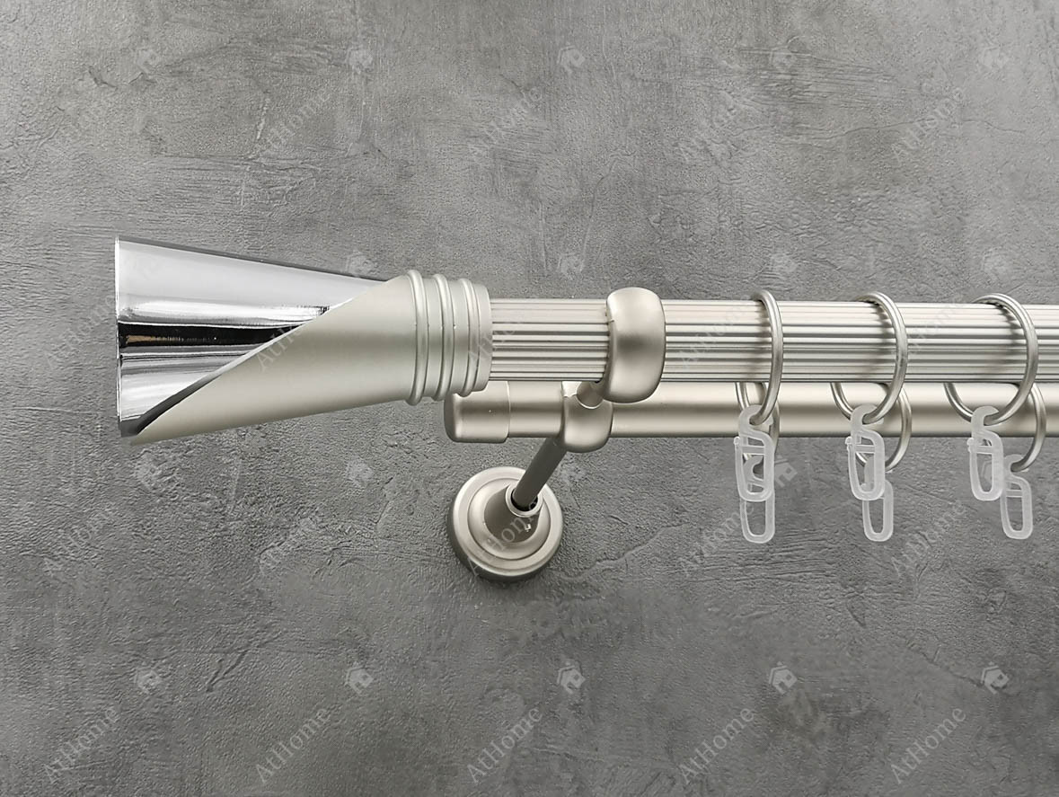 

Карниз Quadrum Дункан 400 см двойной Сатин 25/19 мм рифленая (кольца с крючками)