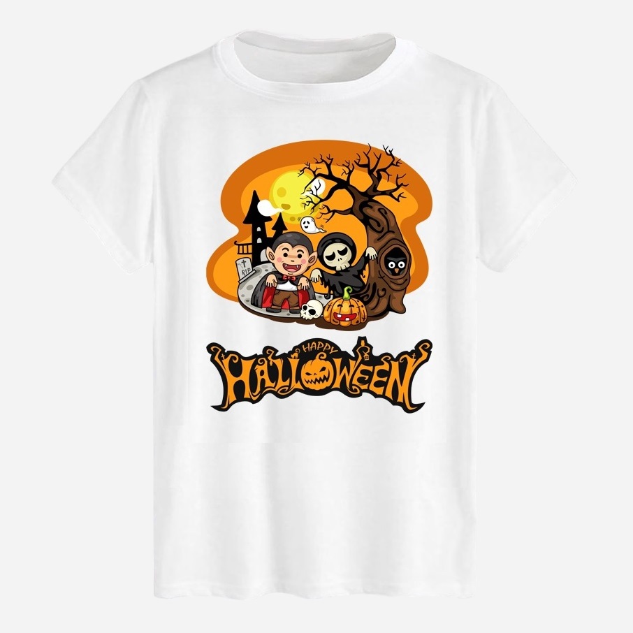 Акція на Футболка бавовняна довга чоловіча Likey Halloween M150-2309 L Біла від Rozetka