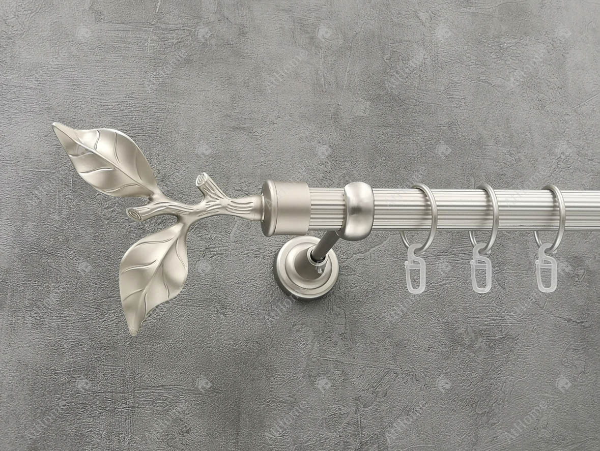 

Карниз Quadrum Лист розы 320 см одинарный Сатин 25 мм рифленая (кольца с крючками)