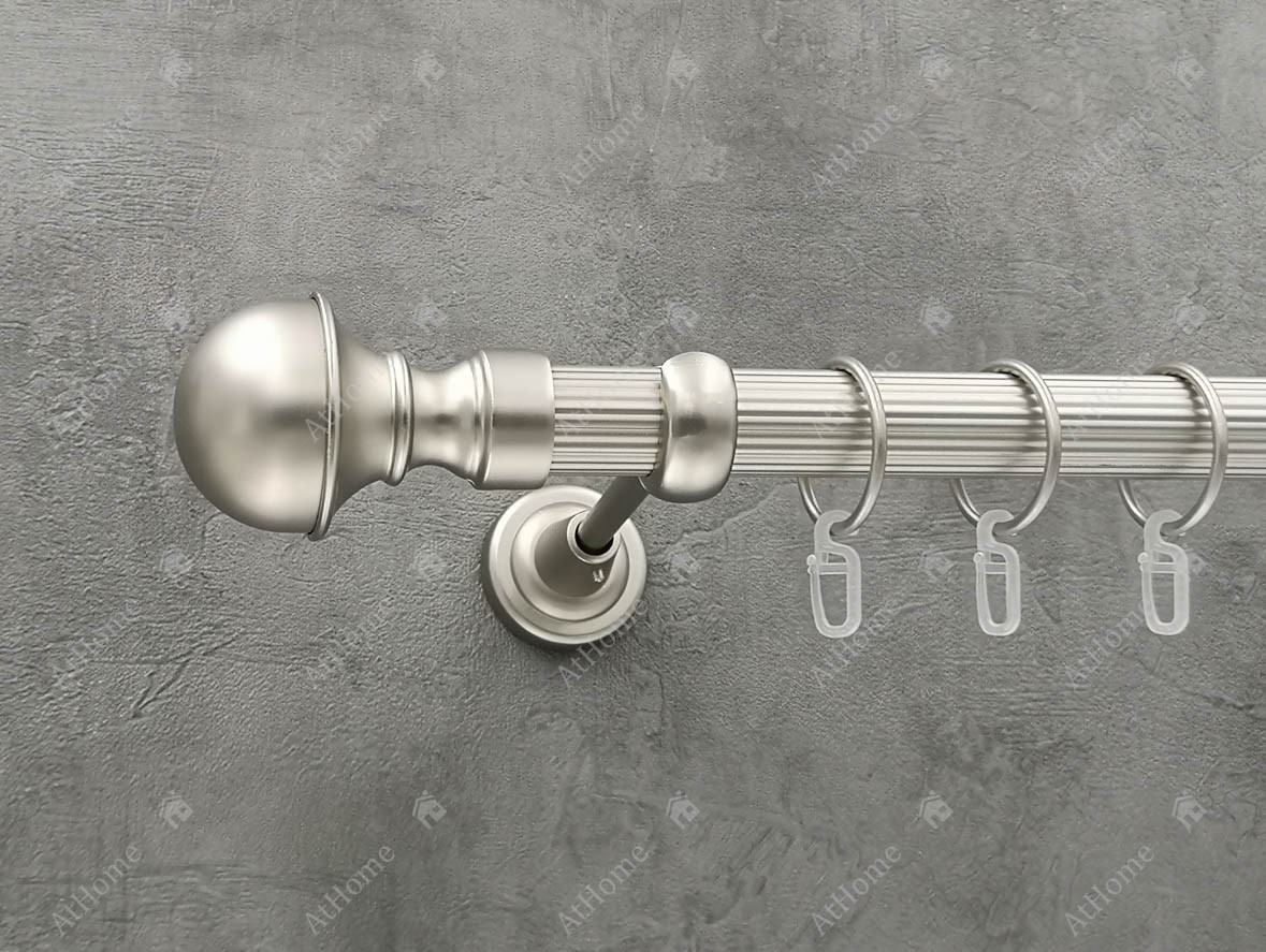 

Карниз Quadrum Бостон 320 см одинарный Сатин 25 мм рифленая (кольца с крючками)