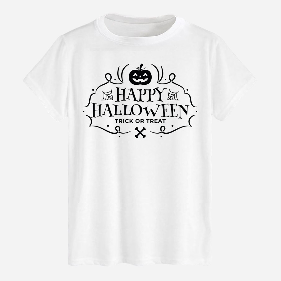 Акція на Футболка бавовняна довга чоловіча Likey Happy Halloween M150-2324 XXL Біла від Rozetka