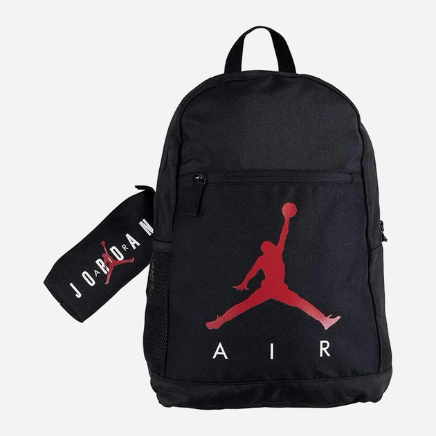 Акція на Рюкзак спортивний Nike Jordan Air School Backpack 9B0503-023 18 л Чорний від Rozetka