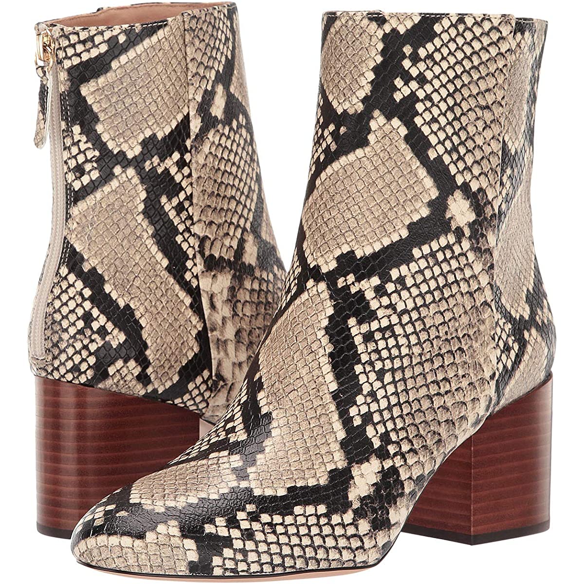 

Ботильоны женские J.Crew Snake Maya Boot with Stacked Heel Бежевый размер 39