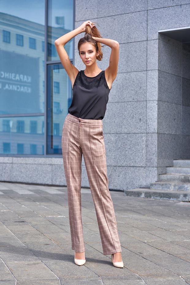 

Женские JADONE FASHION брюки из экозамши в клетку Данис цвет коричневый  (Брюки Данис коричневый, Женские JADONE FASHION брюки из экозамши в клетку Данис цвет коричневый M (Брюки Данис коричневый)