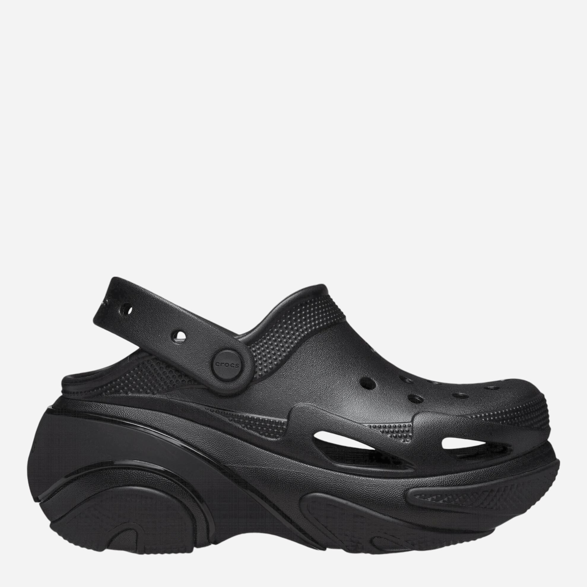 Акція на Жіночі крокси Crocs Bubble Crush Clog 210061-0WC 36-37 (M4/W6) 22 см Чорні від Rozetka