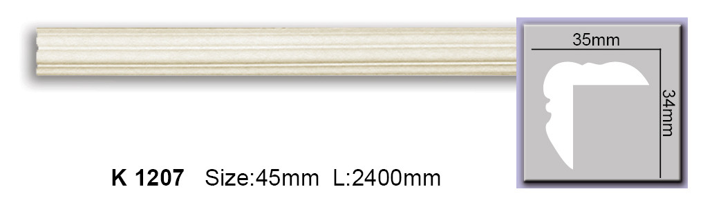 

Карниз угловой гладкий Harmony K 1207