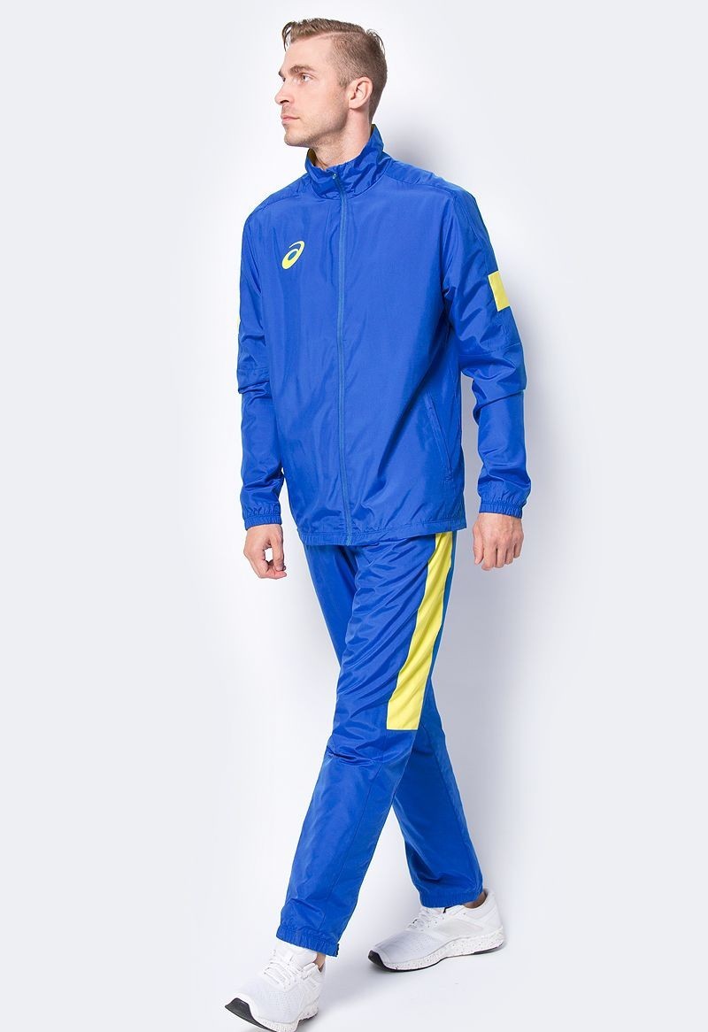 

Костюм спортивный (куртка+брюки) Asics MAN LINED SUIT 156853-400 Голубой желтый Муж L