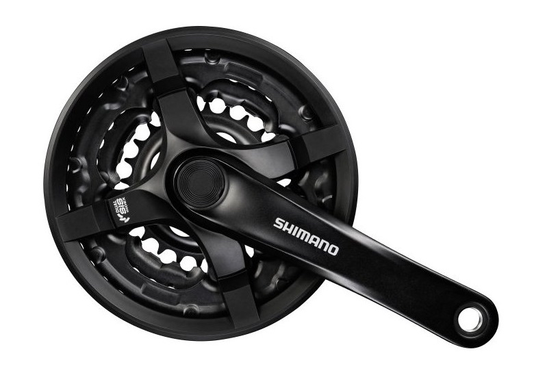 

Шатуни Shimano FC-TY501, 175мм, 42X34X24, захист зірок.