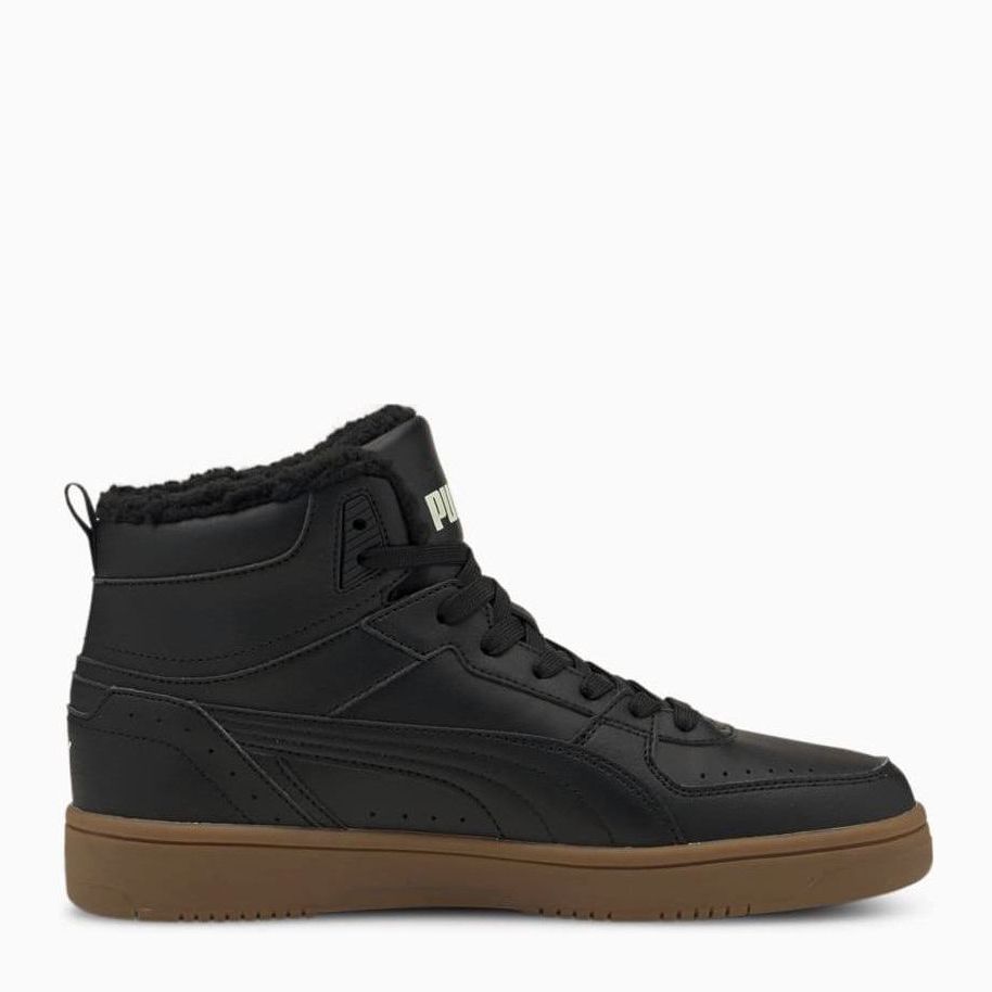 Акція на Жіночі зимові черевики високі Puma Rebound JOY Fur 37557606 37 (4UK) 23 см Puma Black-Puma Black-Gum-Whisper White від Rozetka