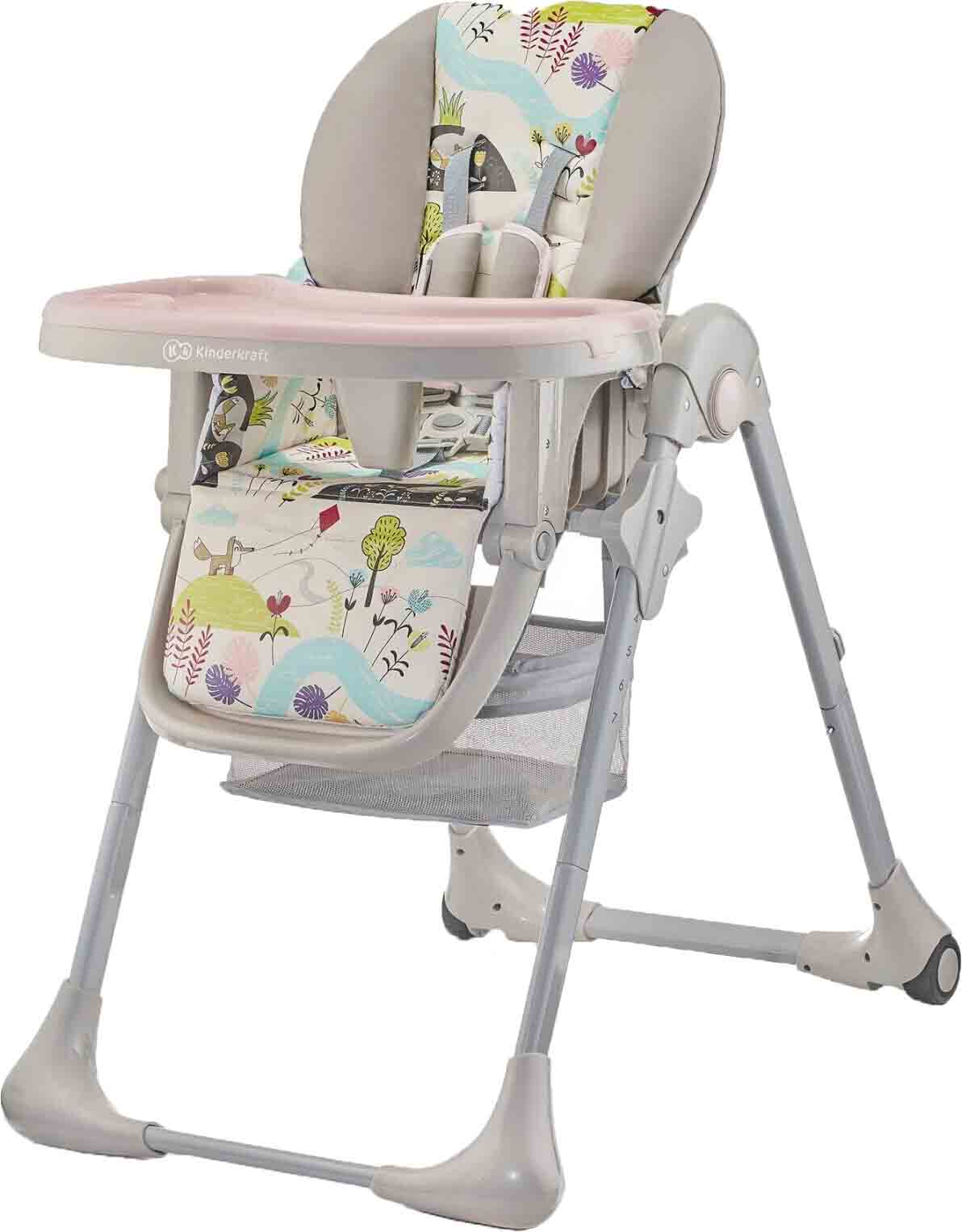 

Стульчик для кормления Kinderkraft Yummy Up Pink Leaf (5902533915248)
