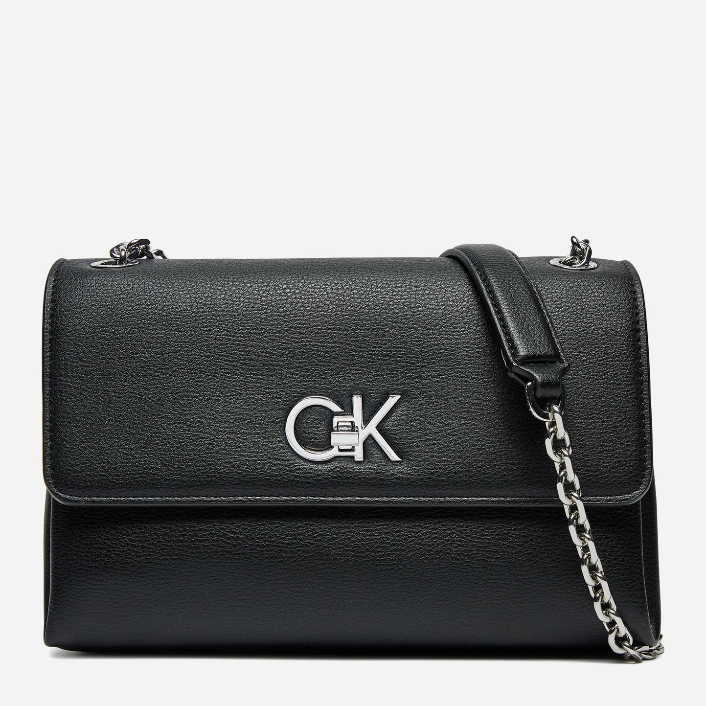 Акція на Сумка крос-боді через плече жіноча Calvin Klein K60K612554-BEH Чорна від Rozetka