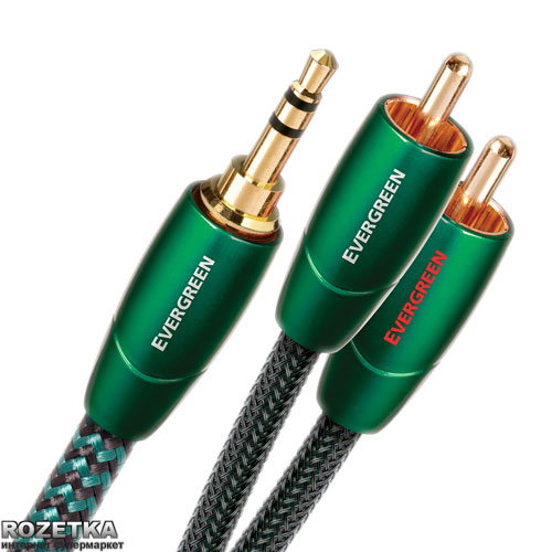 

Инсертный кабель AudioQuest Evergreen 1.5 м 3.5 мм (mini-jack) - 2 RCA (EVERG01.5MR)