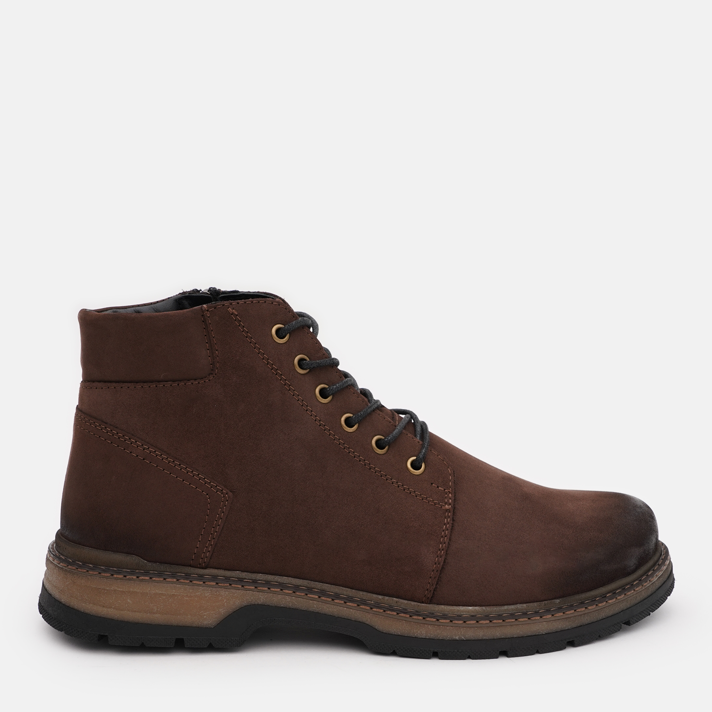 Акція на Чоловічі черевики зимові Prime Shoes 630 Brown Nubuck 16-630-70317 42 28 см Brown від Rozetka