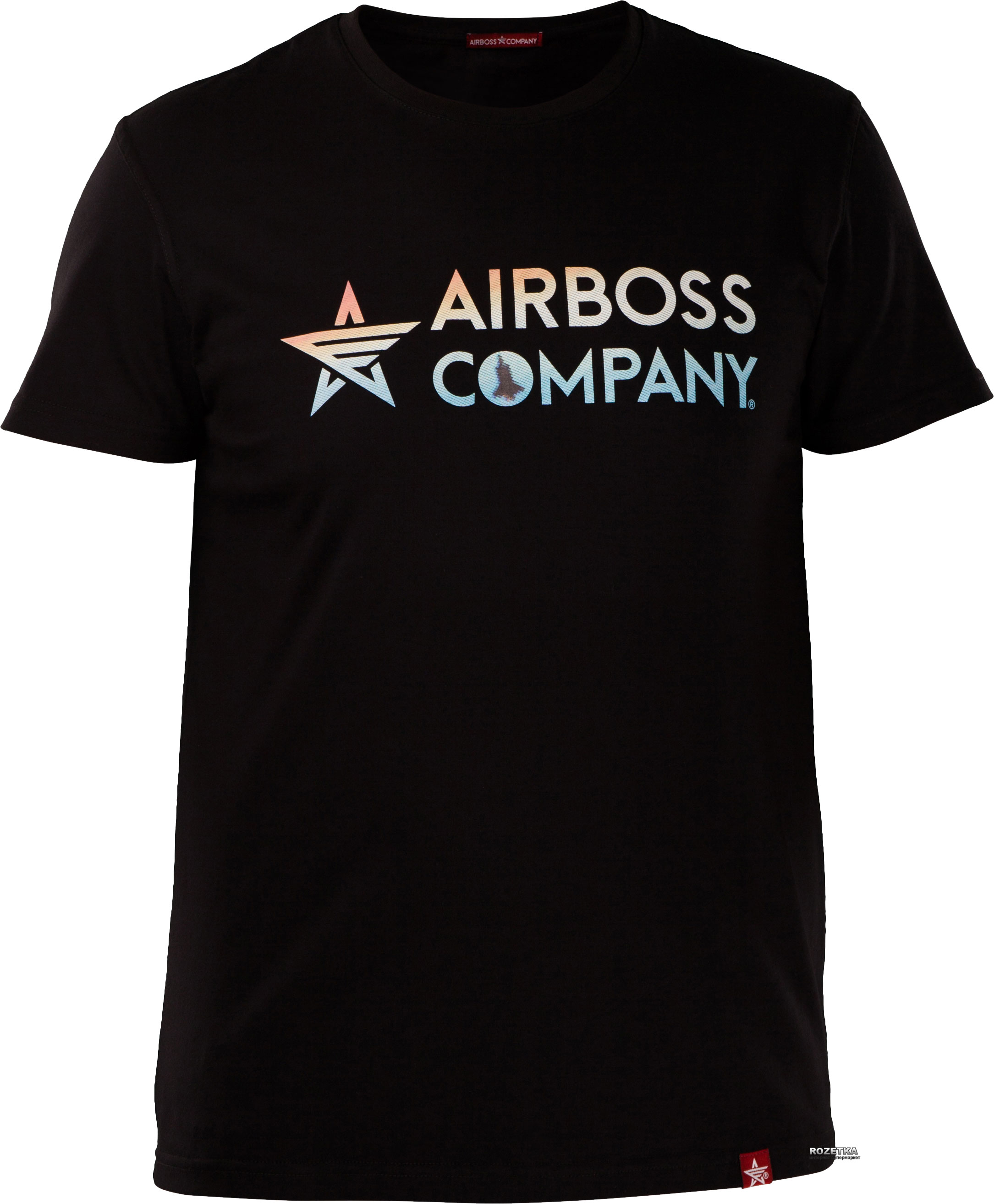 Акція на Чоловіча Футболка бавовняна довга чоловіча Airboss Mars logo 2XL Black від Rozetka