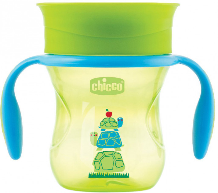 

Поильник Chicco непроливайка Perfect Cup 12м+ Зеленый 200 мл (06951.30.01)