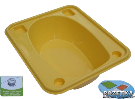 

Ванночка Tega Baby прямоугольная со сливом Yellow (Tega TG-028 yellow)