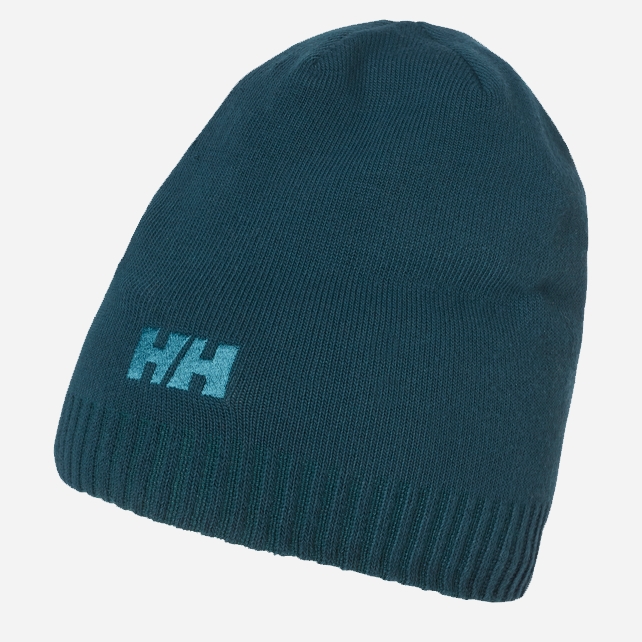 Акція на Шапка Helly Hansen BRAND BEANIE 57502-453 One Size Темно-бірюзова від Rozetka