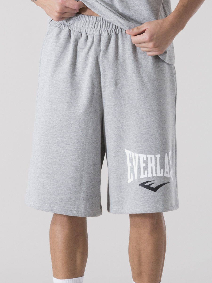 Акція на Шорти бавовняні довгі чоловічі Everlast Bermuda Felpa Non Garz 37M296D80-M000 M Сірі від Rozetka