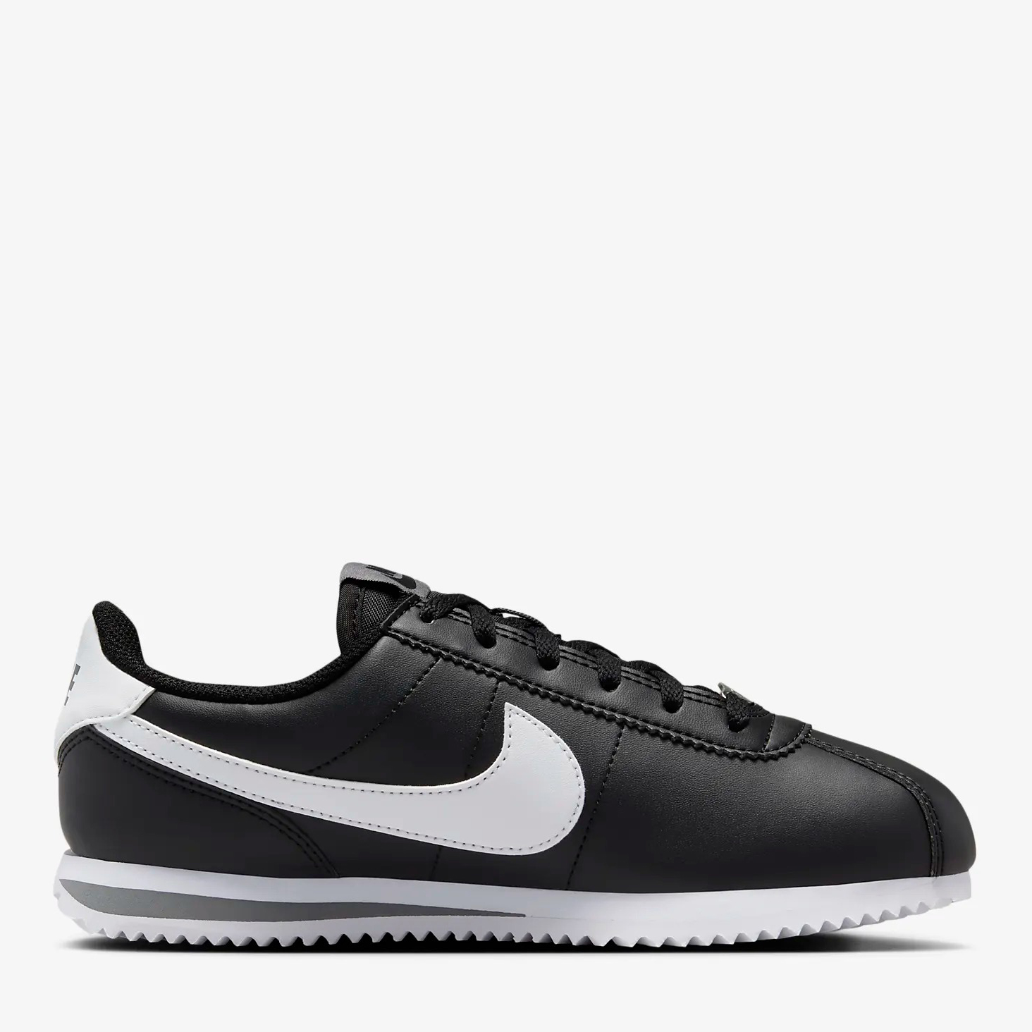 Акція на Підліткові кросівки для хлопчика Nike Kids Cortez (Gs) DM0950-001 35 (3Y) Чорні від Rozetka