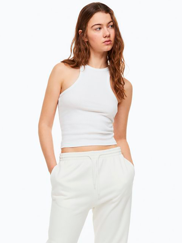 Акція на Майка жіноча H&M 061135364_white L Біла від Rozetka