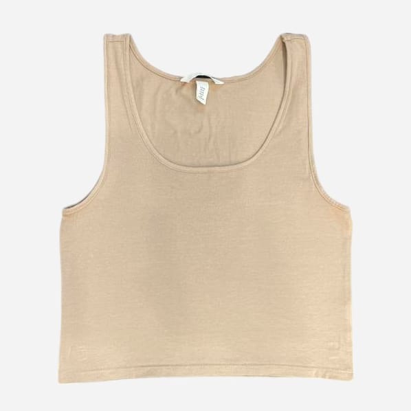 Акція на Топ жіночий H&M 271170059_beige M Темно-бежевий від Rozetka