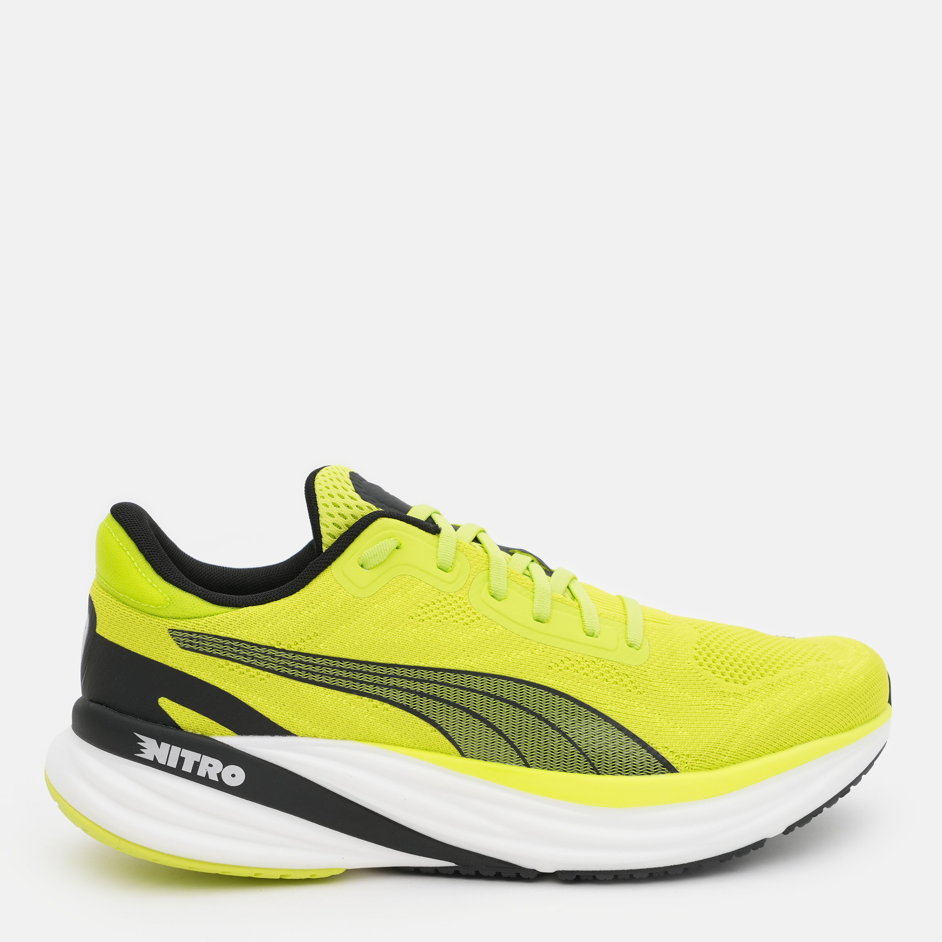 Акція на Чоловічі кросівки для бігу Puma Magnify Nitro 2 37690906 42 (8UK) 27 см Lime Pow-Puma Black-Puma Silver від Rozetka