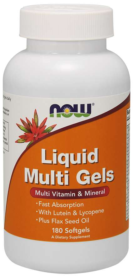 

Витамины NOW Liquid Multi Gels Softgels 180 кап (4384303065)