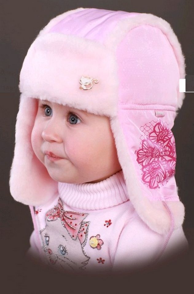 

Зимняя шапка для девочки Babasik 25943 р46 44см розовый 25943