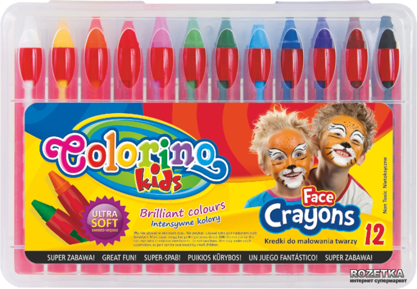 

Краски для лица Colorino 12 цветов (32650PTR)