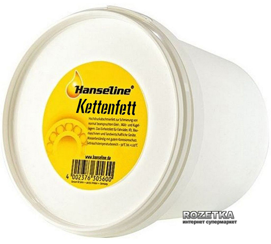 

Смазка консистентная Hanseline Kettenfett для цепи и планетарных втулок 250 мл (300505)