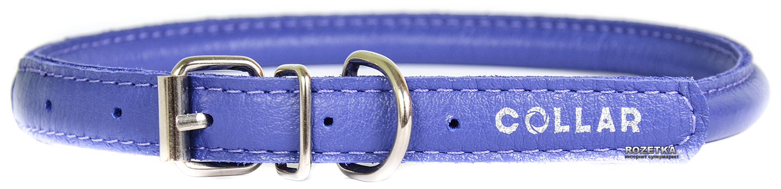 

Ошейник для собак кожаный Collar WAUDOG Glamour с QR паспортом, круглый, XL, Д 13 мм, Дл 53-63 см (35319)