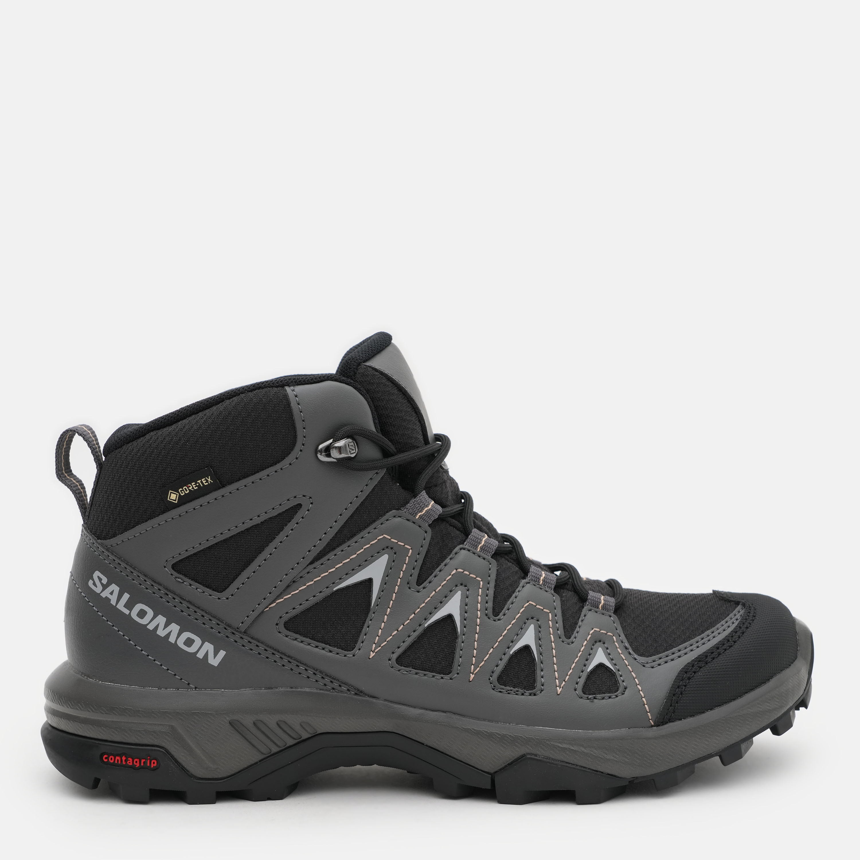 Акція на Жіночі черевики низькі з Gore-Tex Salomon X Braze Mid Gtx L47181200 37.5 (6US) 23.5 см Сірі від Rozetka