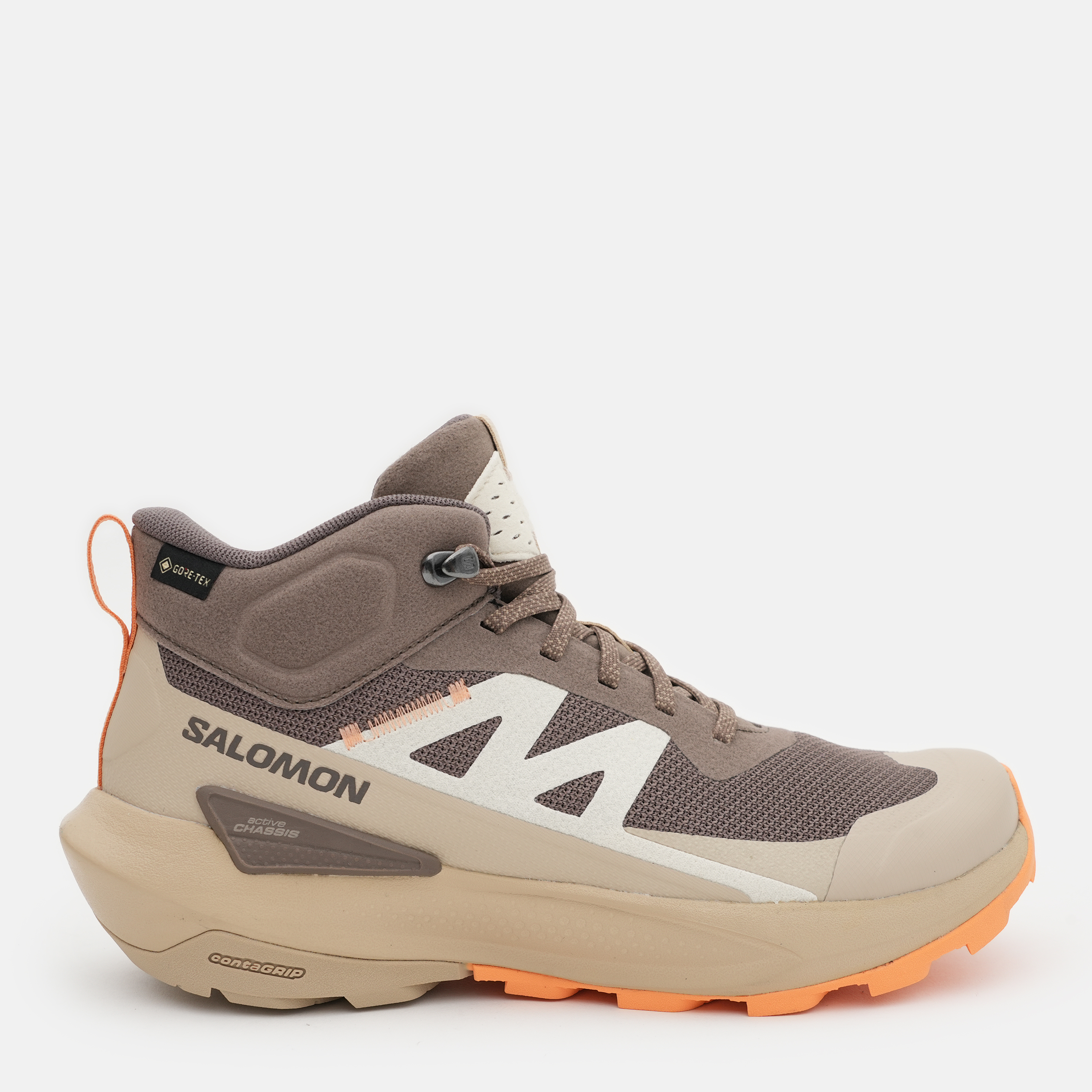 Акція на Жіночі черевики низькі Salomon Elixir Activ Mid Gtx L47457200 39.5 (7.5US) 25 см Бежеві від Rozetka